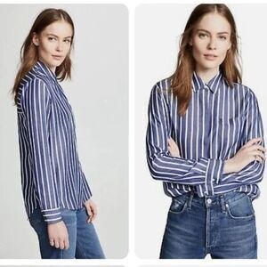 Rails Hayden Shirt in Auckland Stripe Small